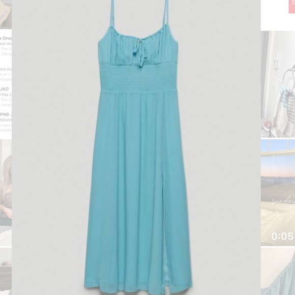 Wilfred Genoa Aqua Blue Midi Dress